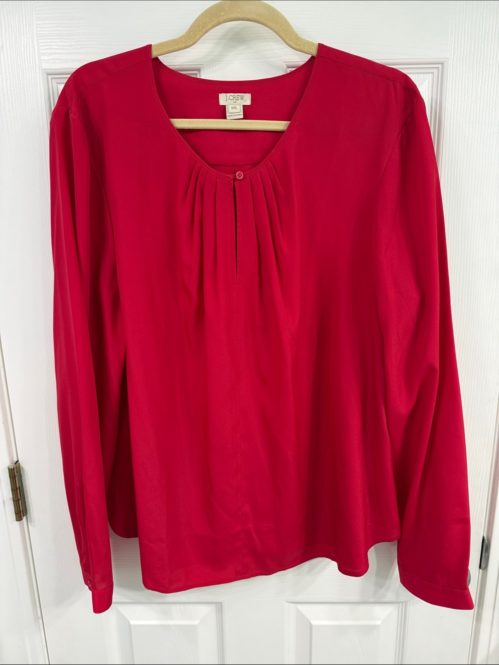 GUC J. Crew Factory red blouse. Size XXL.